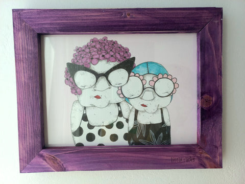"Grannies" framed print
