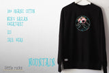 "Mountain" men's organic cotton raglan sweatshirt